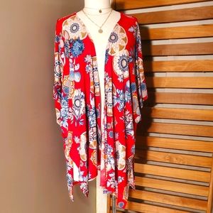 SS0328 M Print Lightweight Kimono